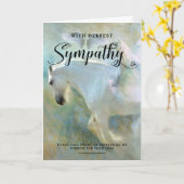 Angel Wings Diepste Sympathie Gepersonaliseerd Kaart (Gele Bloem)