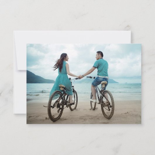 Angel Wings Dream Cloud QR Code Wedding RSVP Kaart (Achterkant)