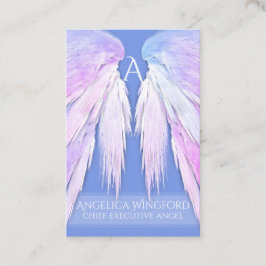 Angel Wings Dreamy Roze Zacht Blauw Visitekaartje