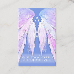 Angel Wings Dreamy Roze Zacht Blauw Visitekaartje