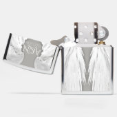 ANGEL WINGS Elegant Grey Monogram (Geopend)