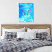 Angel Wings en Clouds Canvas Afdruk (Insitu (Slaapkamer))