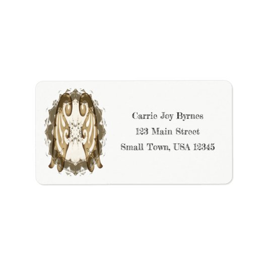 Angel Wings Étiquette de adresse (Devant)