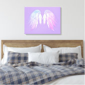 ANGEL WINGS Fairy Paars Canvas Afdruk (Insitu (Slaapkamer))