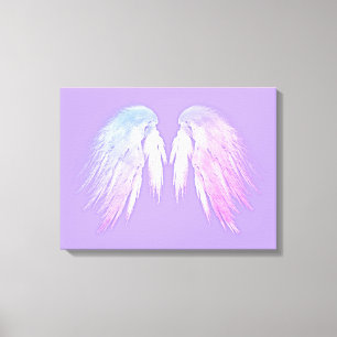 ANGEL WINGS Fairy Paars Canvas Afdruk