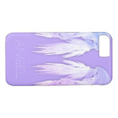 ANGEL WINGS Fairy Paars Custom Name Case-Mate iPhone Case (Achterkant (Horizontaal))