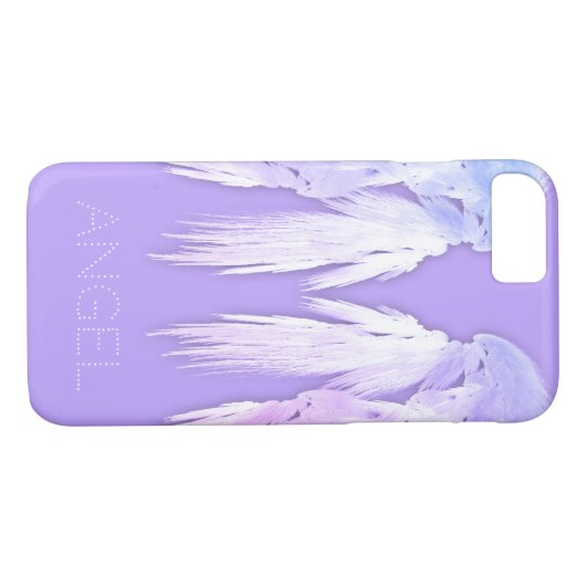 ANGEL WINGS Fairy Paars Custom Name Case-Mate iPhone Case (Achterkant (Horizontaal))