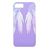 ANGEL WINGS Fairy Paars Custom Name Case-Mate iPhone Case (Achterkant)