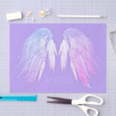 ANGEL WINGS Fairy Paars Custom Name Tissuepapier (Craft)