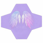 ANGEL WINGS Fairy Paars Custom Name Voetbal (Enkel)