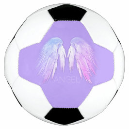 ANGEL WINGS Fairy Paars Custom Name Voetbal