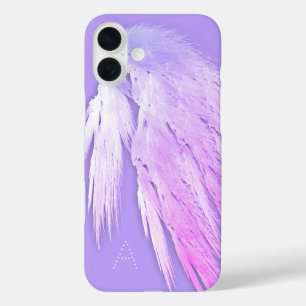 ANGEL WINGS Fairy Paars Monogram iPhone 16 Plus Hoesje