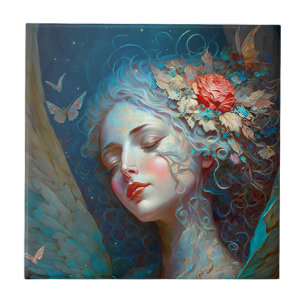 Angel Wings Fantasy Art Ceramic Tegel Tegeltje