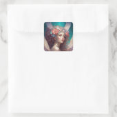 Angel Wings Fantasy Art Vierkante Sticker (Tas)