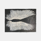 Angel Wings Fleece Blanket (Voorkant (Horizontaal))