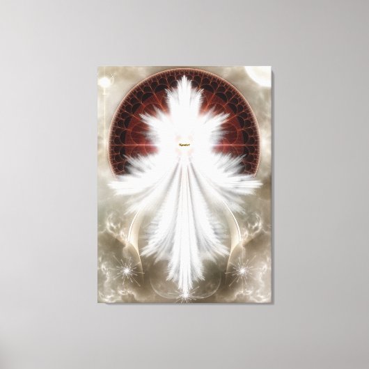Angel Wings Flocon de neige toile RL Imprimer (Recto)