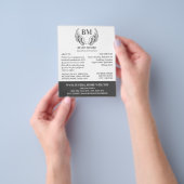 Angel Wings, Funeral Home, Directors Flyer (Hand)