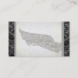 Angel Wings Glitter Lace Singer Visitekaartjes