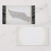 Angel Wings Glitter Lace Singer Visitekaartjes (Voorkant / Achterkant)