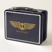 Angel Wings  Golden Name Initiaal Monogram (Achterkant)