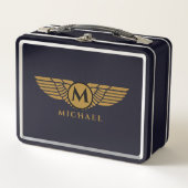 Angel Wings  Golden Name Initiaal Monogram (Voorkant)