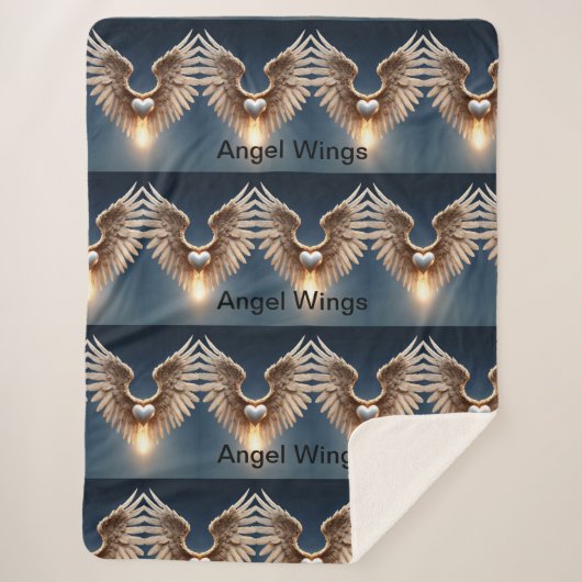 Angel Wings Grande couverture Sherpa (Devant)