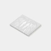 ANGEL WINGS Grey Touch Feathers Custom Monogram Post-it® Notes (Schuin)