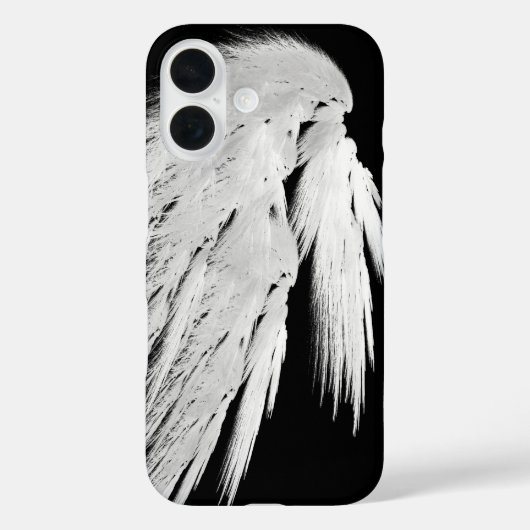 ANGEL WINGS Grey Touch Feathers links Custom Case-Mate iPhone Case (Achterkant)