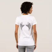 Angel wings-hart t-shirt (Achterkant volledig)