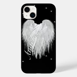 ANGEL WINGS Heart Black Sterrennacht Case-Mate iPhone 14 Plus Hoesje