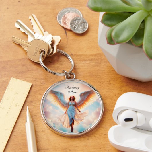 Angel wings heaven goddelijk goud mooie vlieg sleutelhanger (Bureau)
