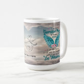 Angel Wings Husband Memorial Custom Mug (Devant droit)