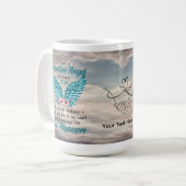 Angel Wings Husband Memorial Custom Mug Koffiemok (Voorkant links)
