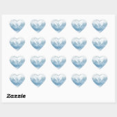 Angel Wings in Cloudy Blue Sky Hart Sticker (Vel)