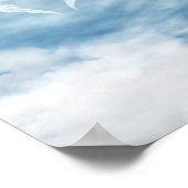 Angel Wings in Cloudy Blue Sky Poster (Hoek)