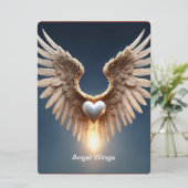 Angel Wings Kaart (Staand voorkant)