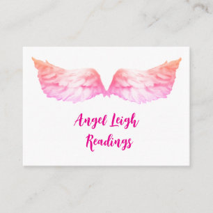 Angel Wings licht, Spiritueel, Reiki, visitekaartj Visitekaartje