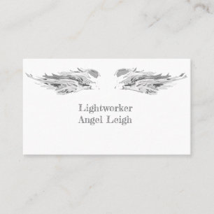 Angel Wings licht, Spiritueel, Reiki, visitekaartj Visitekaartje