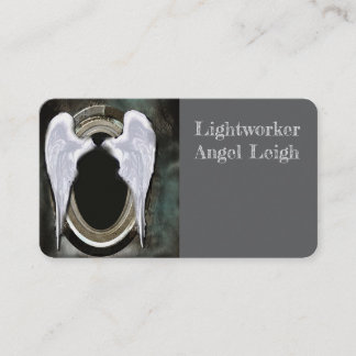 Angel Wings licht, Spiritueel, Reiki, visitekaartj Visitekaartje