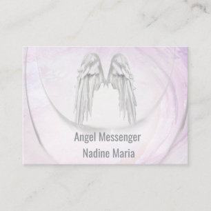 Angel Wings licht, Spiritueel, Reiki, visitekaartj Visitekaartje