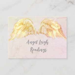 Angel Wings licht, Spiritueel, Reiki, visitekaartj Visitekaartje