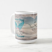 Angel Wings Mari Memorial Mug sur mesure (Devant gauche)