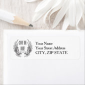 Angel Wings Mariage Retourner l'adresse Étiquettes (En situation)