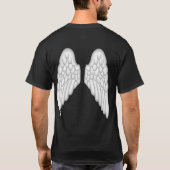 Angel Wings - Matthew 16:26 Bijbelverse T-shirt (Achterkant)