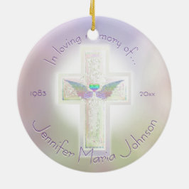 Angel Wings Memorial Custom Keramisch Ornament