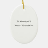 Angel Wings Memorial Loved One Kerstmis Keramisch Ornament (Achterkant)