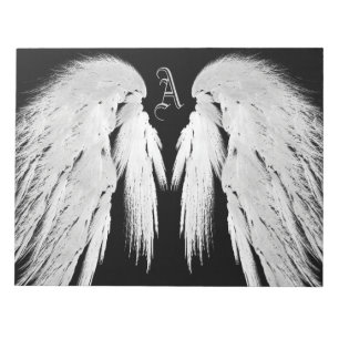 ANGEL WINGS Monogram Black Notitieblok
