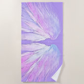 ANGEL WINGS Monogram Fairy Paarse Strandlaken (Voorkant)