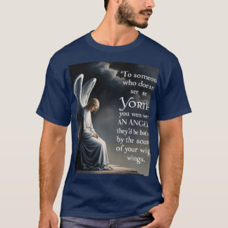 *"Angel Wings of Worth - Inspirerend Quote Art" T-shirt