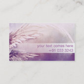 Angel Wings Paars Lavender visitekaartje (Achterkant)